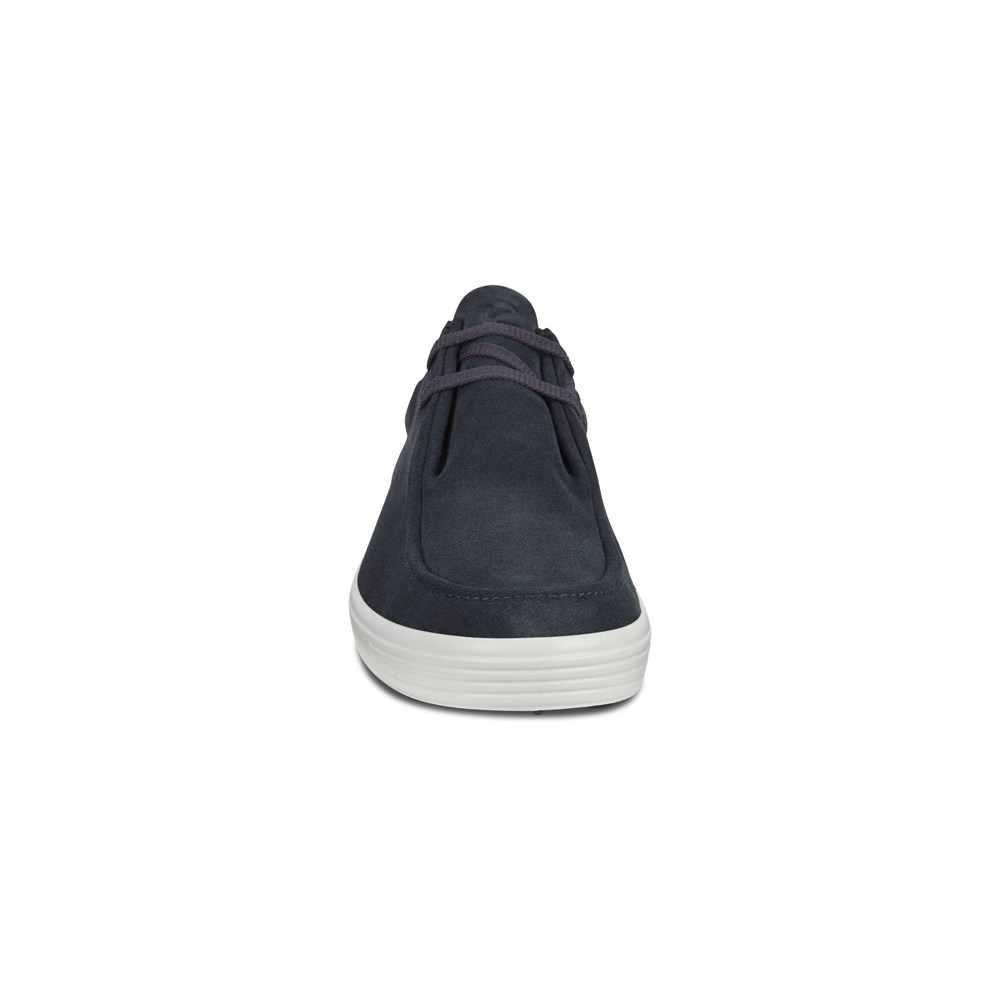 ECCO Mens Moccasins Navy - Soft 7 - MZF-132965